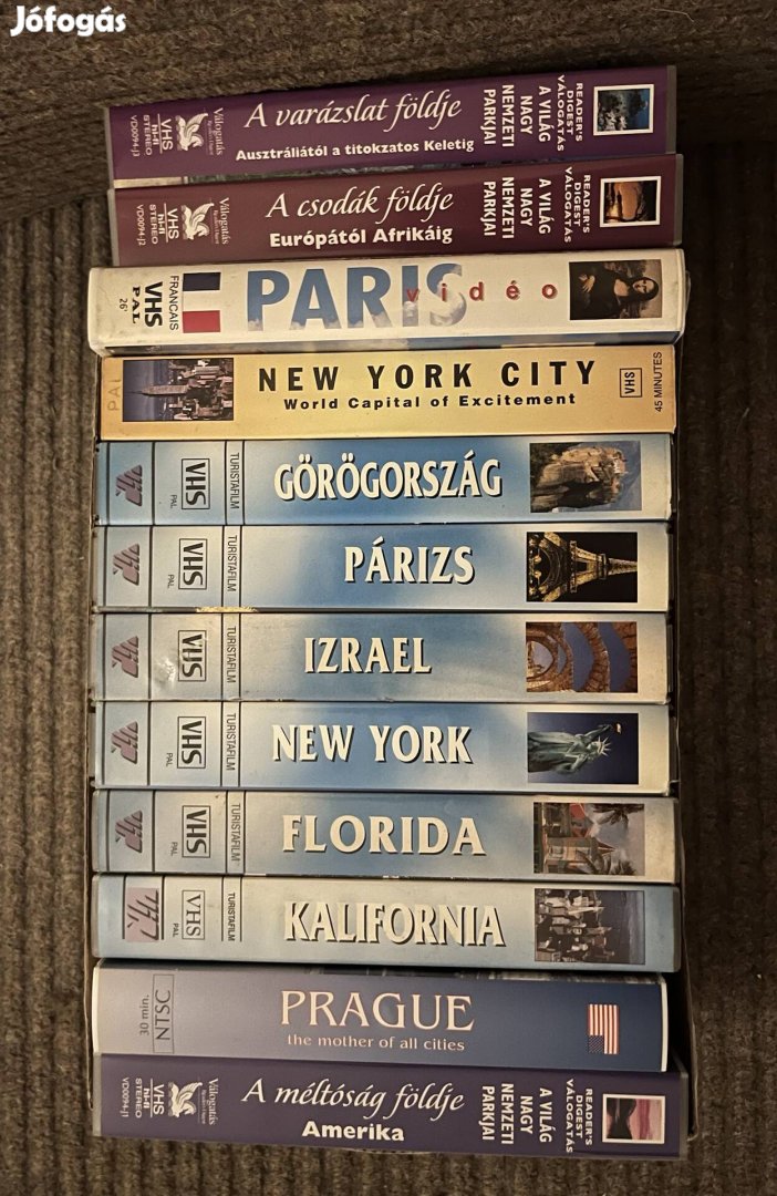 Útleírásos VHS kazetták