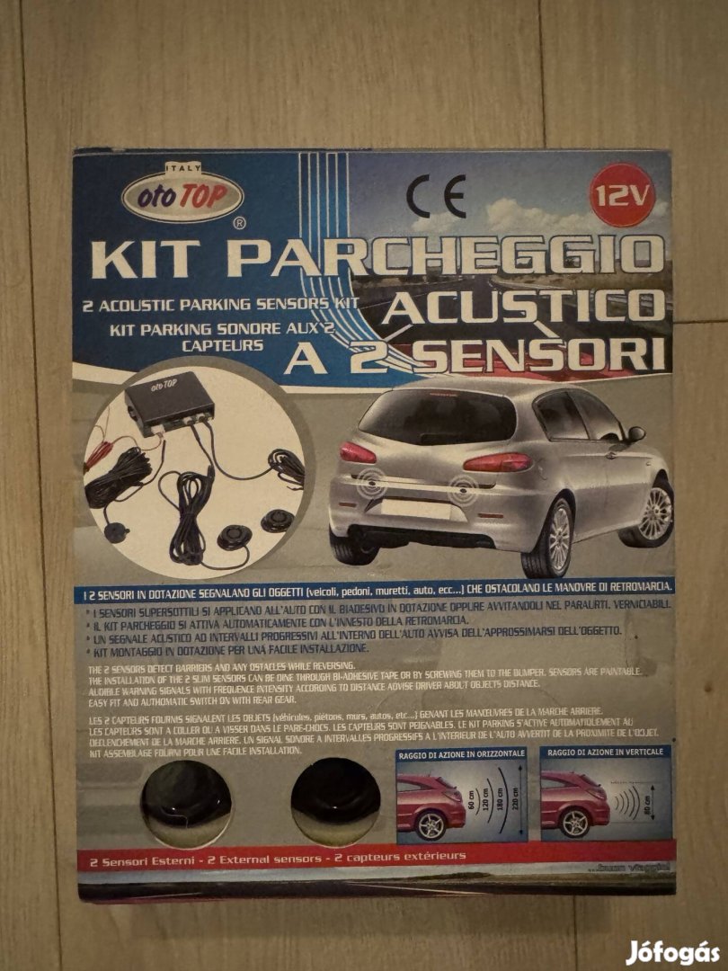 Utólag beépíthető tolató radar