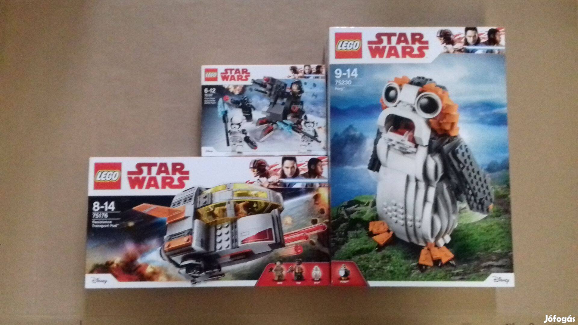 Utolsó Jedik: bontatlan Star Wars LEGO 75176 + 75197 + 75230 Fox.árba
