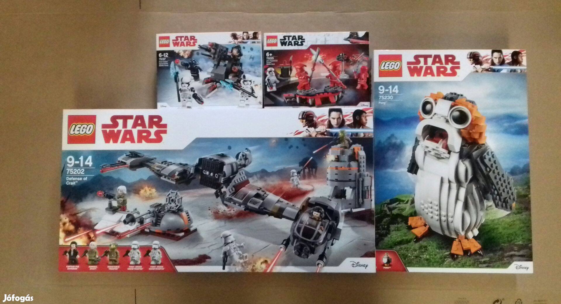 Utolsó Jedik: bontatlan Star wars LEGO 75197 75202 75225 75230 Foxárba