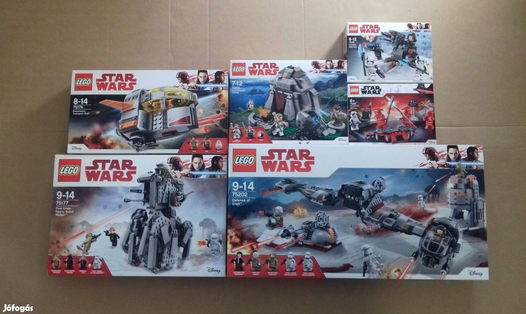 Utolsó Jedik új Star Wars LEGO 75176 75177 75197 75200 75202 75225