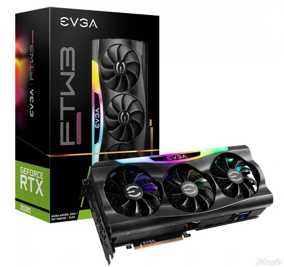 Utolsó Legenda Evga Rtx 3080 FTW3 Ultra 10GB Hibátlan, dobo