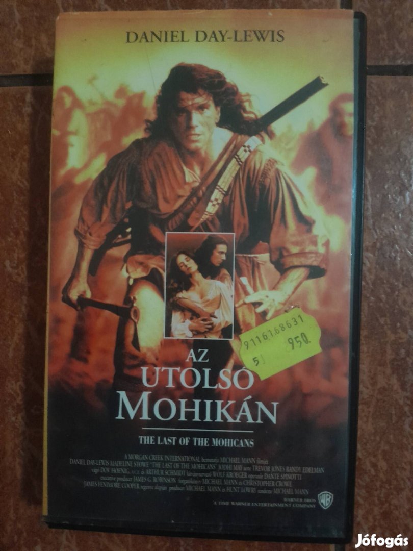Utolsó Mohikán VHS Film