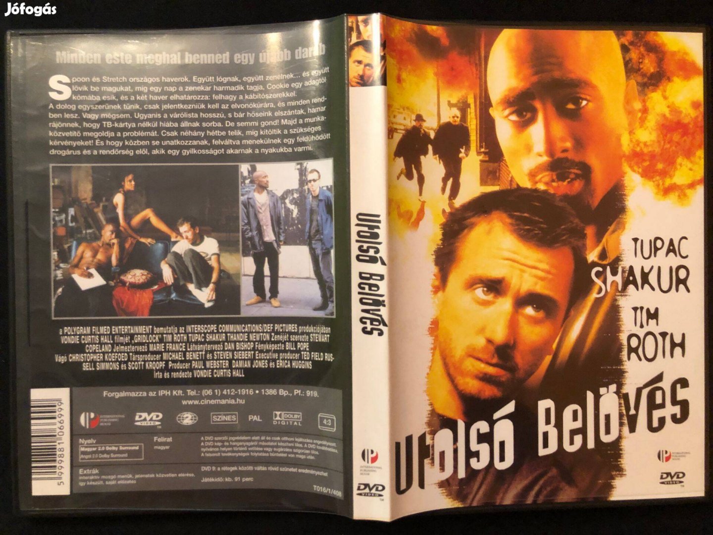 Utolsó belövés (karcmentes, Tupac Shakur, Tim Roth) DVD