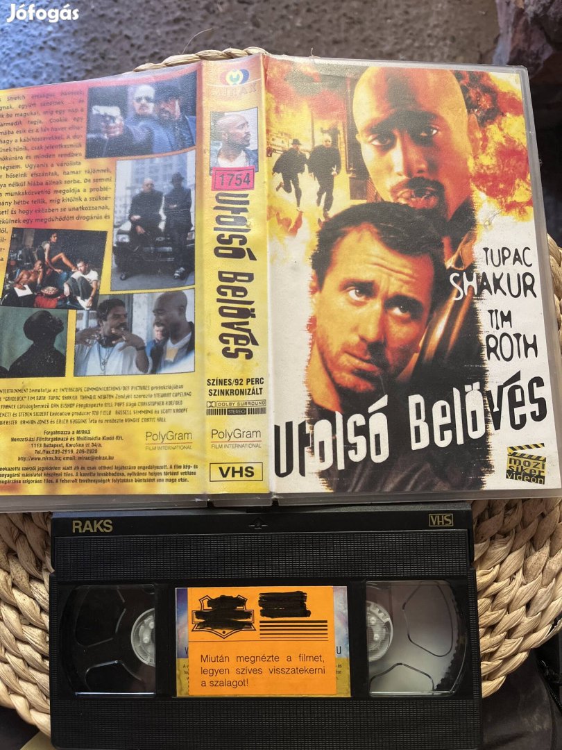 Utolsó belövés vhs kazetta