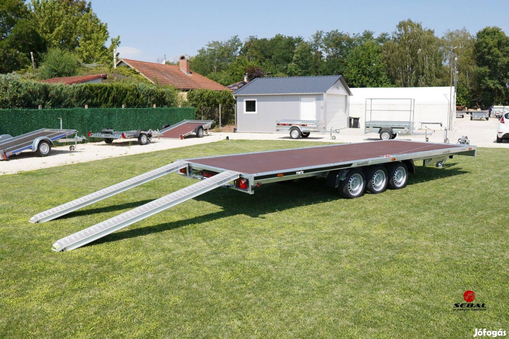 Utolsó darab! Új 3500kg-os autószállító utánfutó Szegeden akciósan