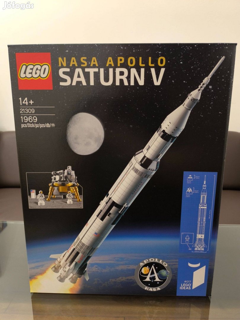 Utolsó darab! Új! Bontatlan! LEGO Ideas 21309 NASA Apollo Saturn V