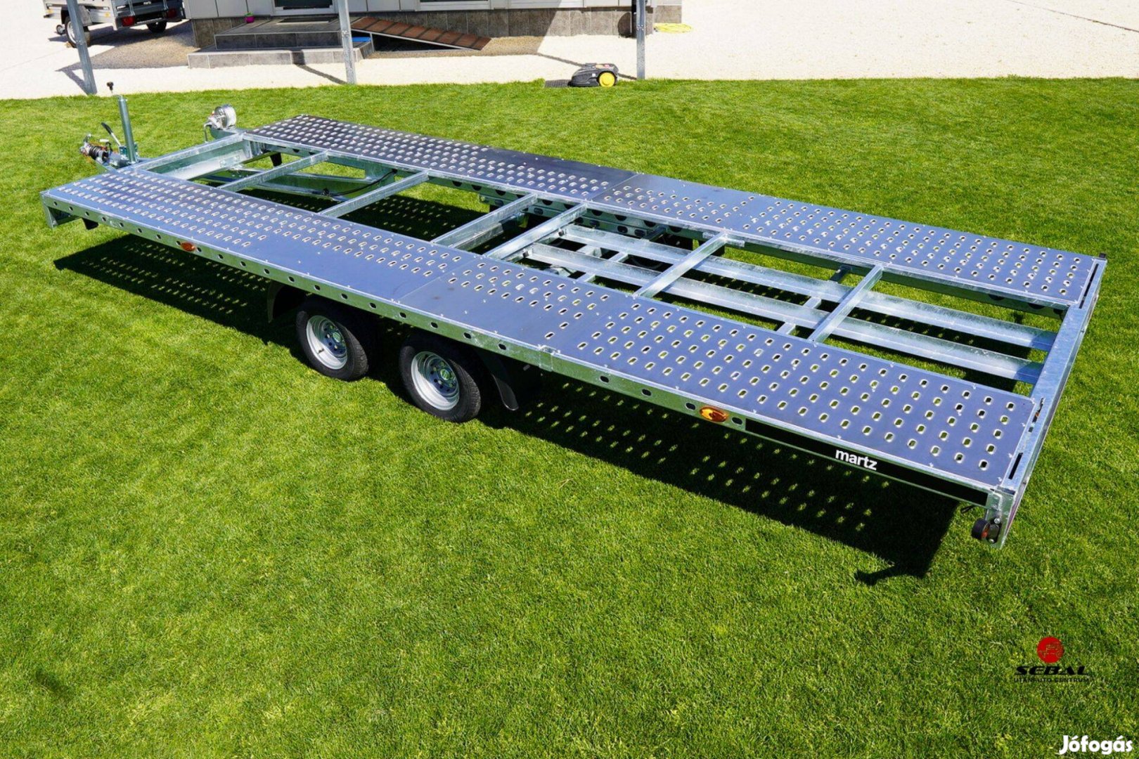 Utolsó darab - Új 5.5m-es autószállító utánfutó Pécsen akciósan