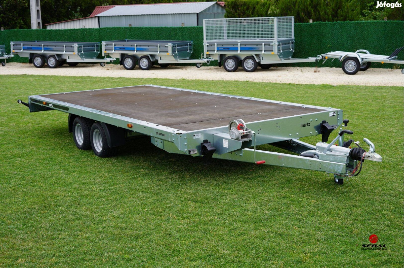 Utolsó ezen az áron! Új 2700kg-os autószállító utánfutó Polgáron