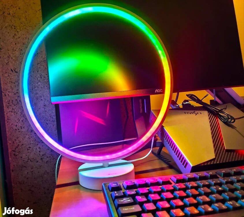 Utorch RGB körlámpa körfény hangulatvilágítás távirányítóval szelfi