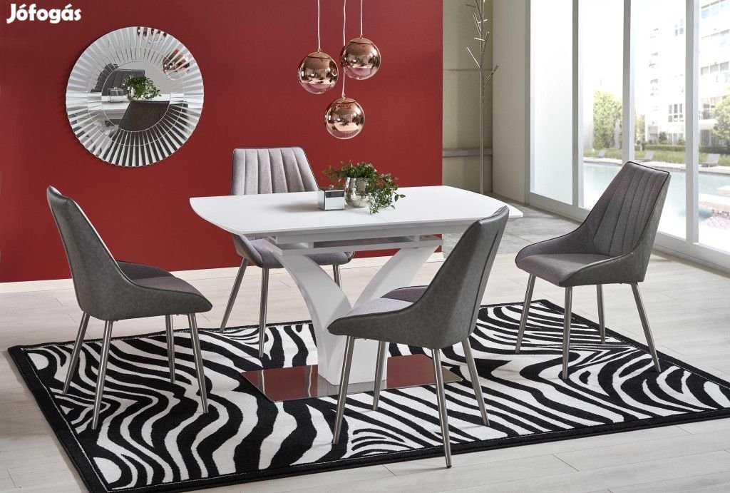 Üveg asztallapos étkezőasztal 2010001169536