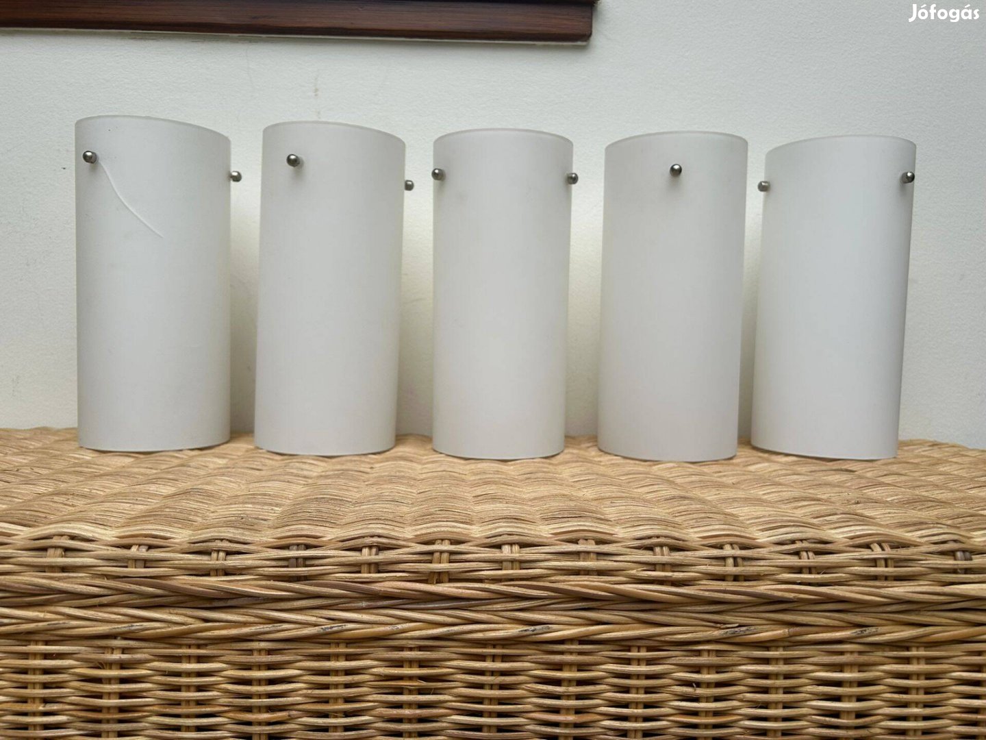 Üveg csillár függeszték, hengeres 10 x 23 cm