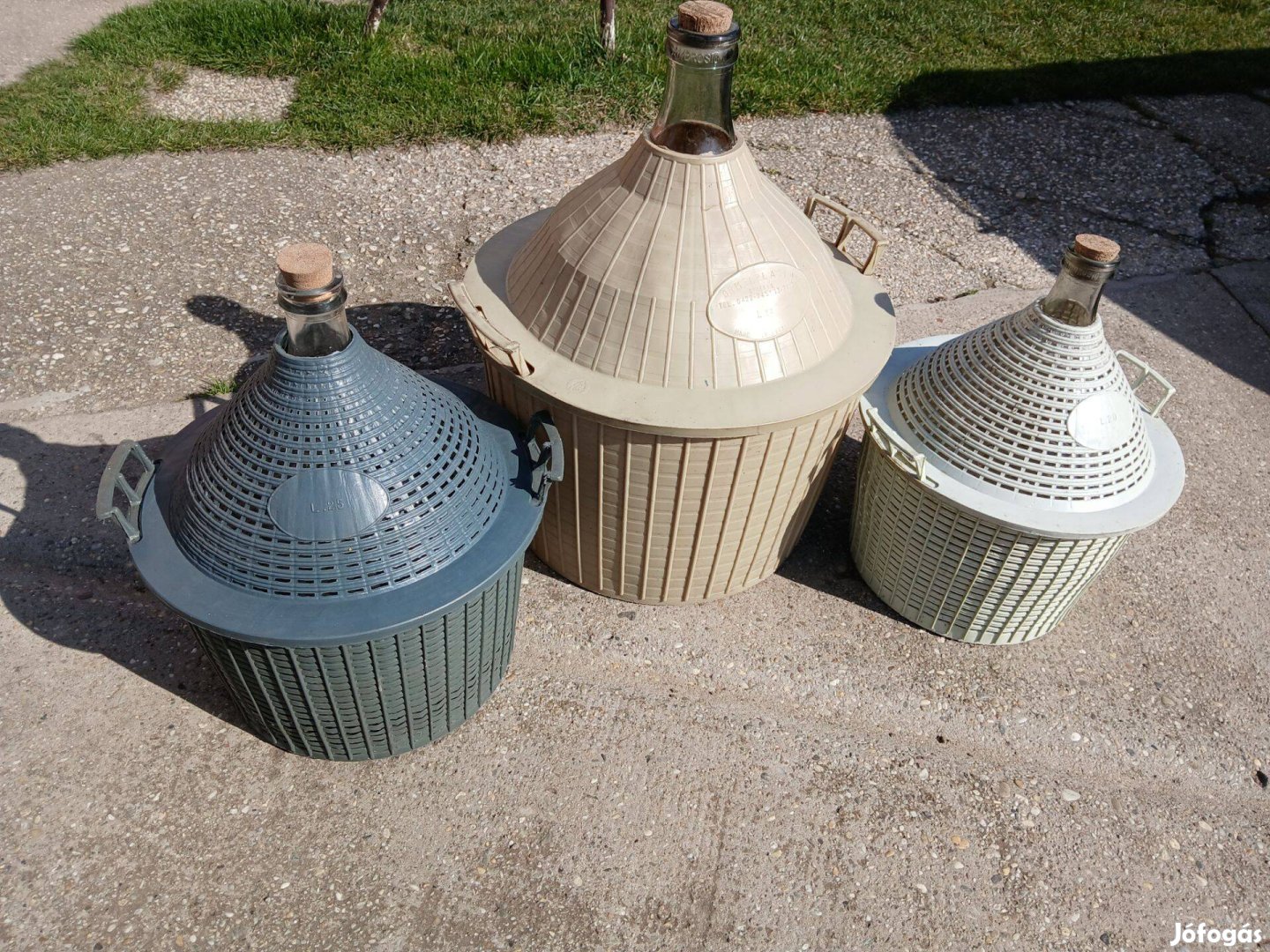 Üveg demizson eladó