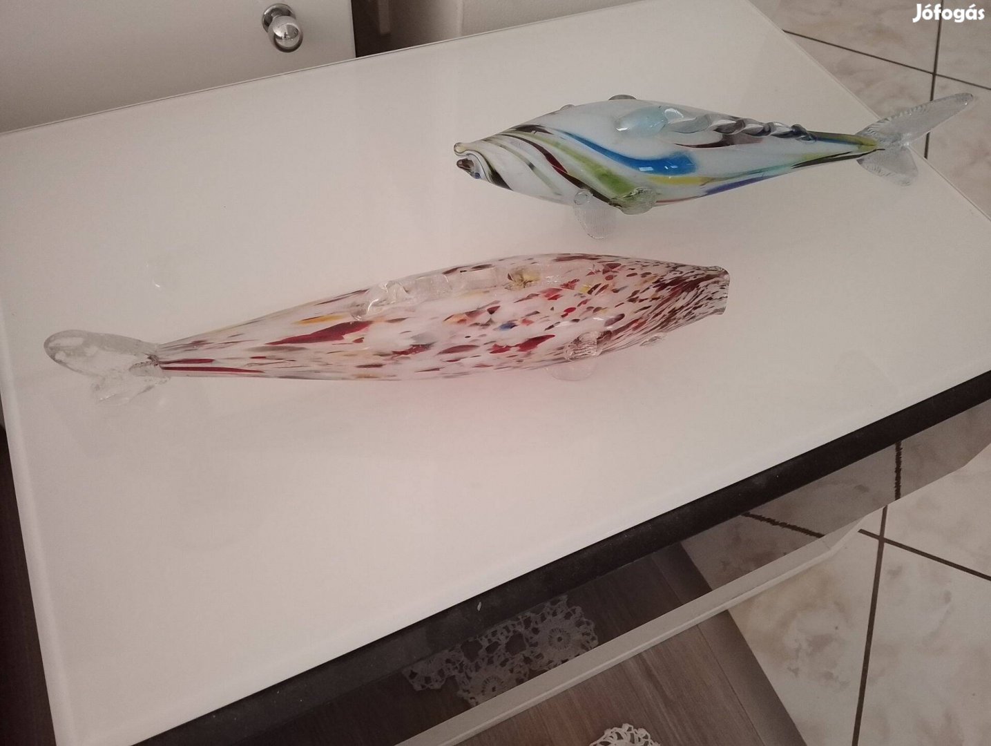 Üveg díszhalak 2 db újszerű állapotban eladó. 7000 Ftdb