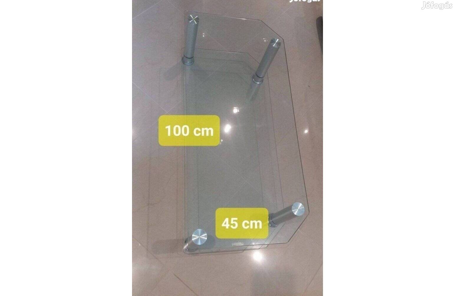 Üveg dohányzó asztal eladó,