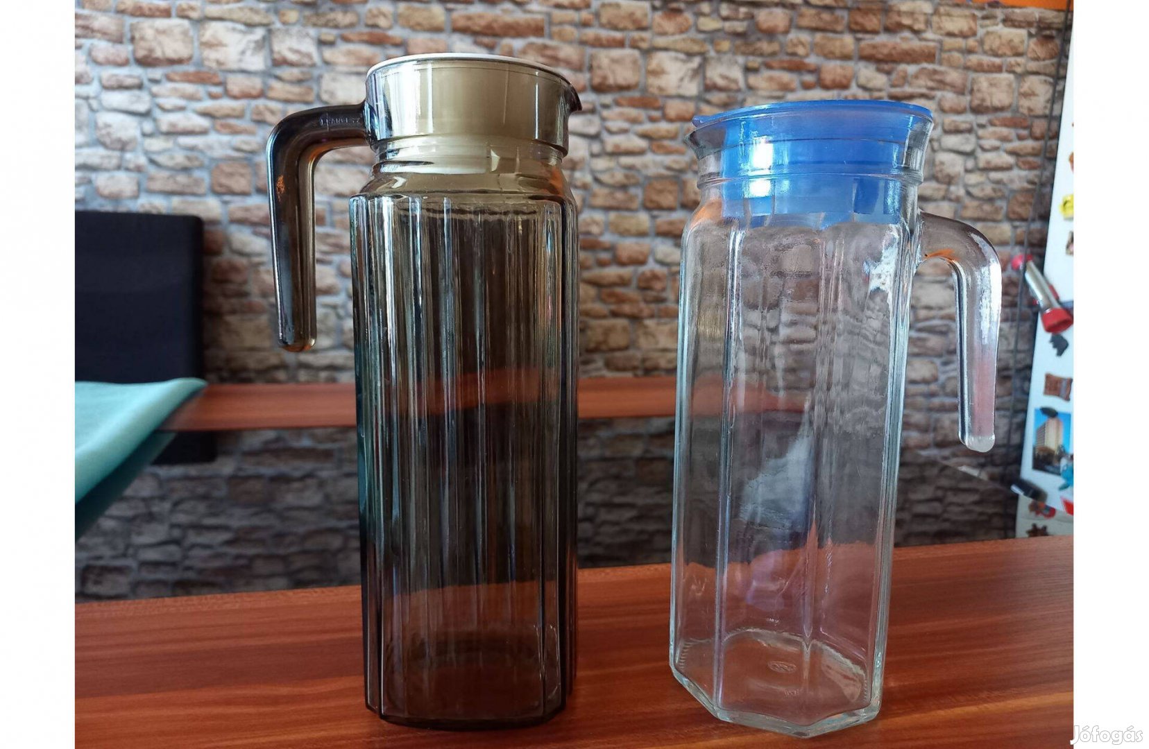 Üveg kancsó 2db