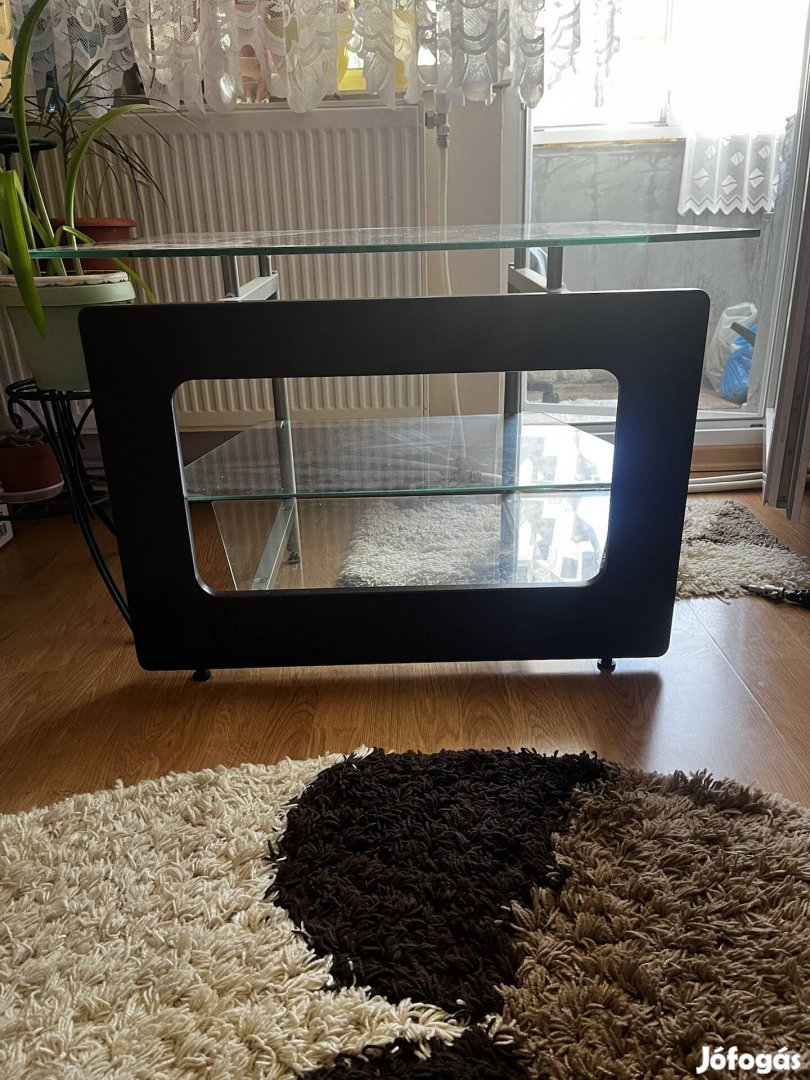 Üveg kis asztal 