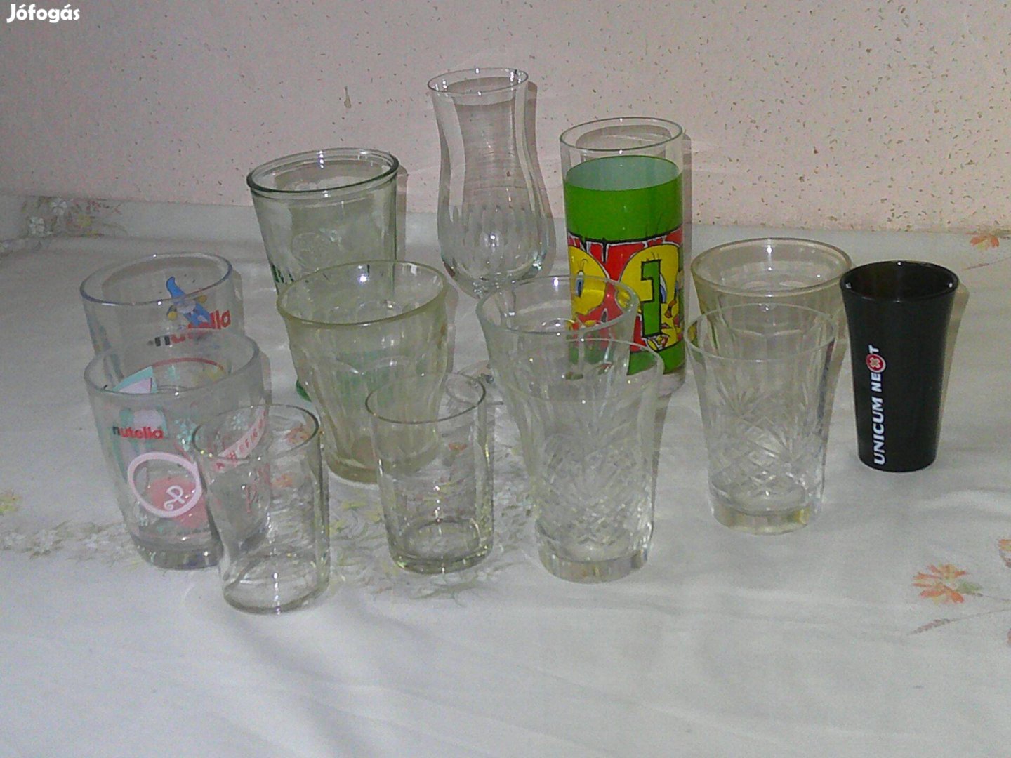 Üveg pohár, konyhai csomag