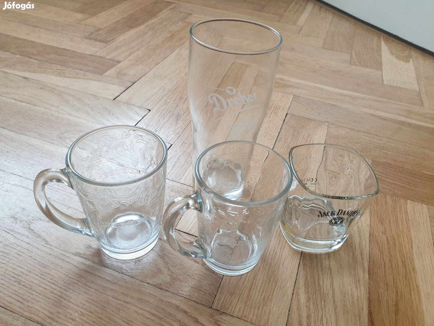 Üveg pohár eladó