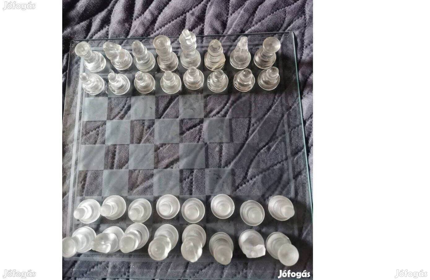 Üveg sakk készlet Társasjáték
