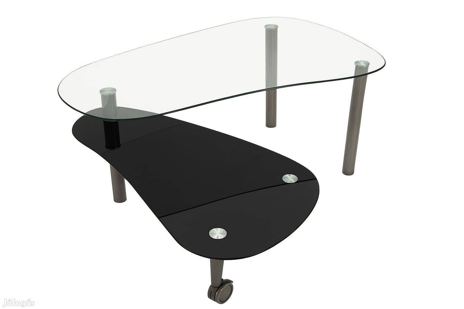 Üvegasztal bővíthető