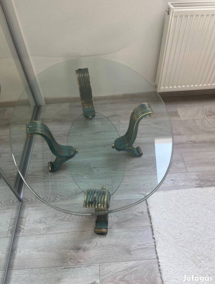 Üvegasztal ovális