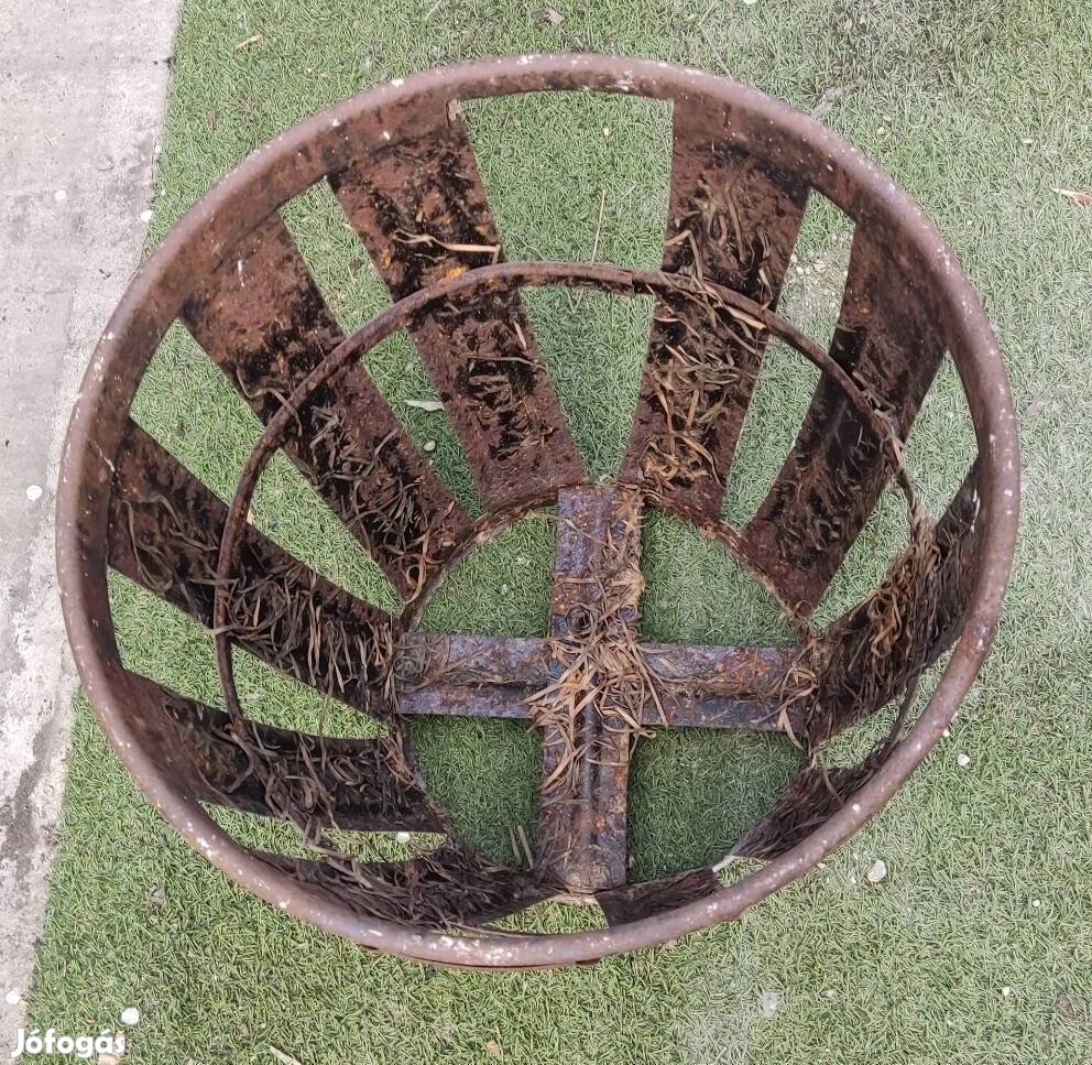 Üvegballon tartó fém kosár