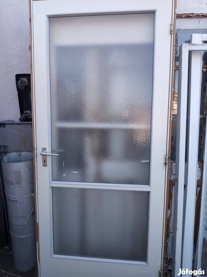 Üveges ajtó tokkal jobbos 93x209cm beépítő méret