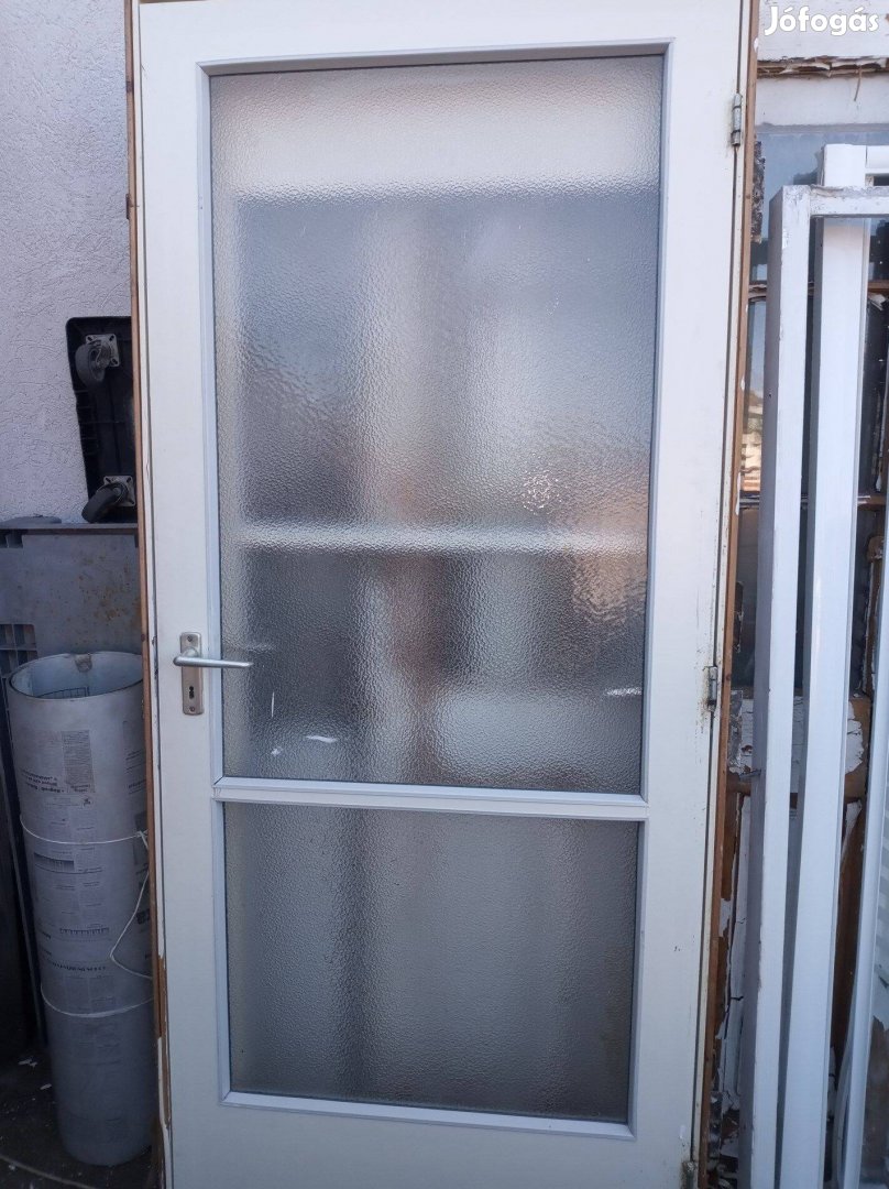 Üveges ajtó tokkal jobbos 93x209cm beépítő méret