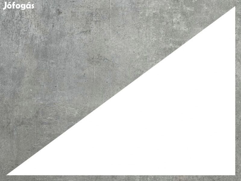 Üveglapos asztal fekete márvány 120 Beton fehér T23252-1-789