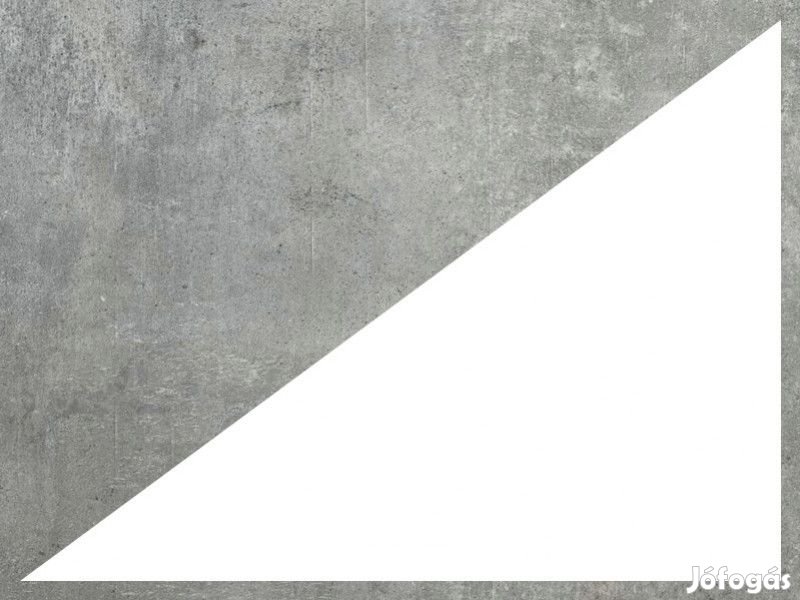 Üveglapos asztal fekete márvány 160 Beton fehér T23244-1-789