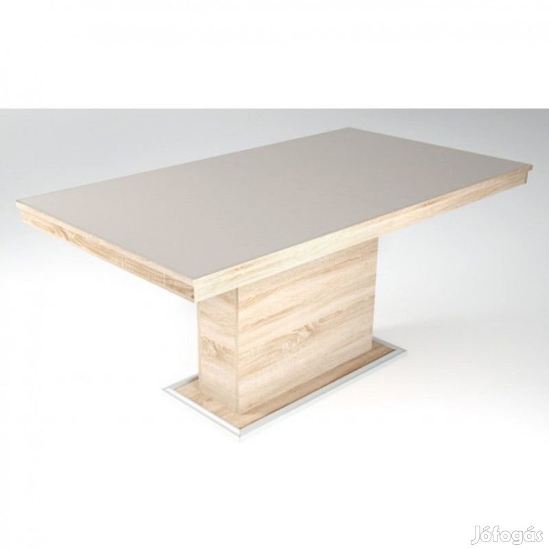 Üveglapos asztal latte 160 Sonoma T17215-2-5196