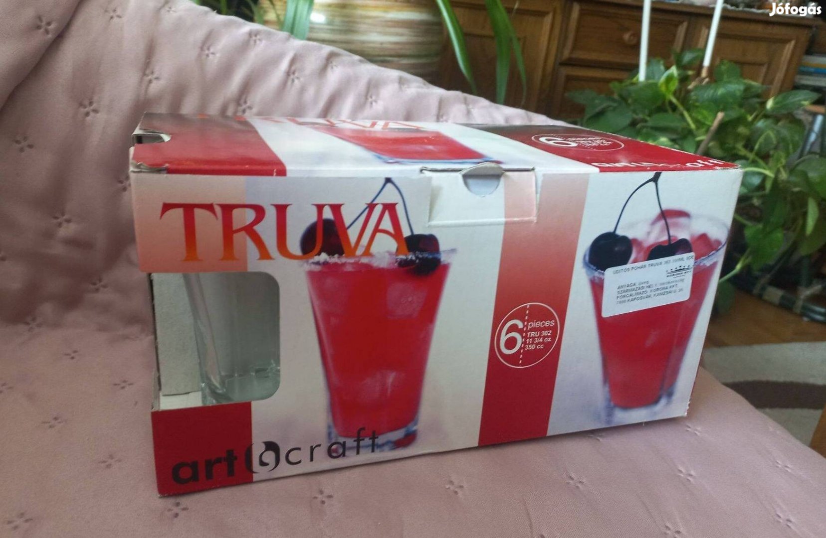 Üvegpohár készlet, Új!