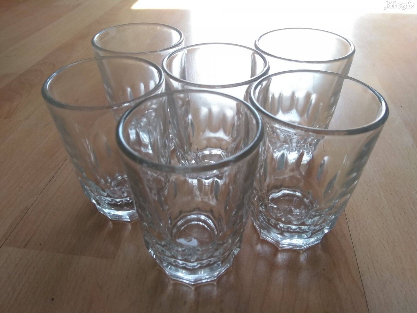 Üvegpohár készlet vastagfalú üdítős vizes üveg pohár
