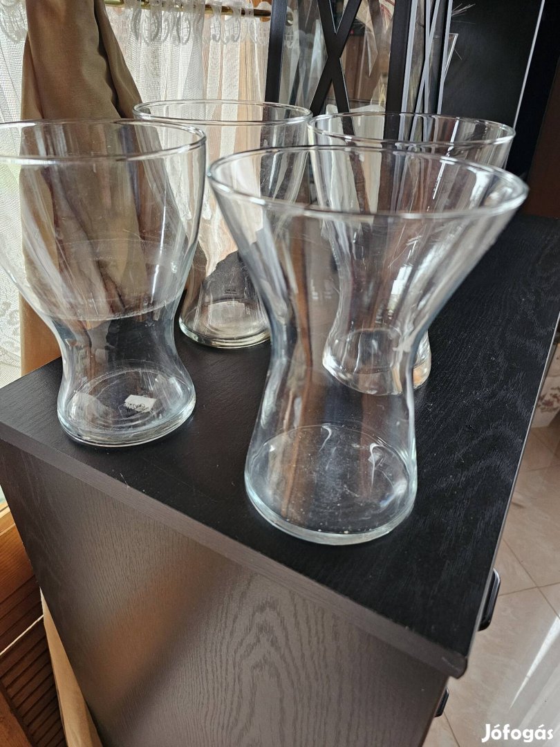 Üvegváza 4 darab