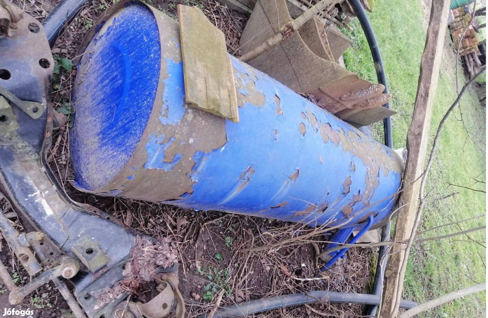 Üzemanyag tartály 200x30x60cm!400 Liter,Hatalmas vaslemez