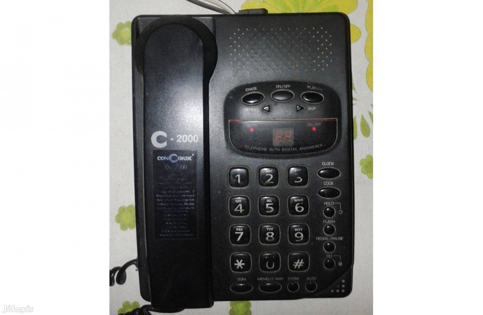 Üzenetrögzítős telefon eladó