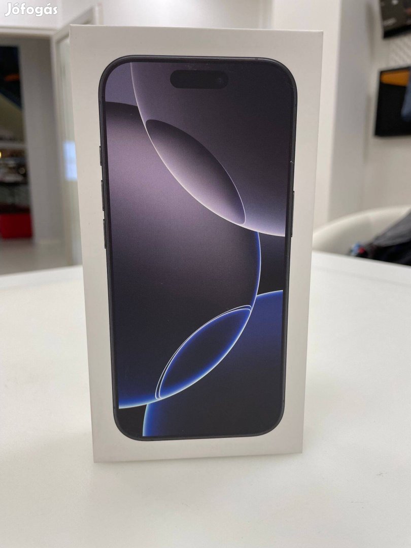 Üzletből! Új Bontatlan! iphone 16 Pro 512GB Black Titanium 1Év Gar