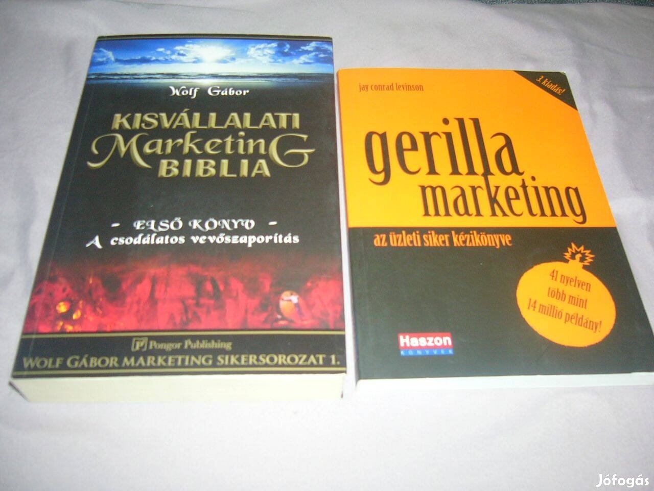 Üzleti könyvek - Gerilla marketing, Marketing biblia 2 db