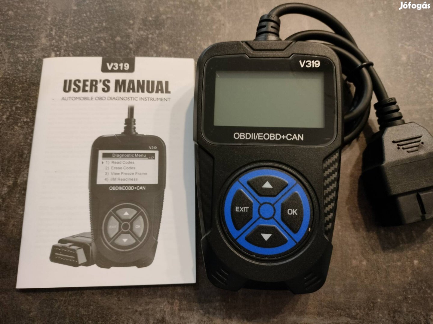 V319 OBD2 autódiagnosztika hibakód olvasó és törlő új 