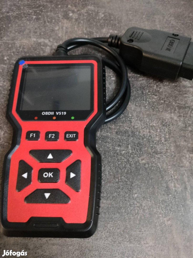 V519 OBD2 autódiagnosztika hibakód olvasó és törlő új 
