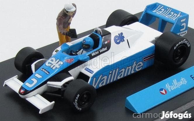 VAILLANT  F1  TURBO N 3 1982 - WITH FIGURES  WHITE LIGHT BLUE