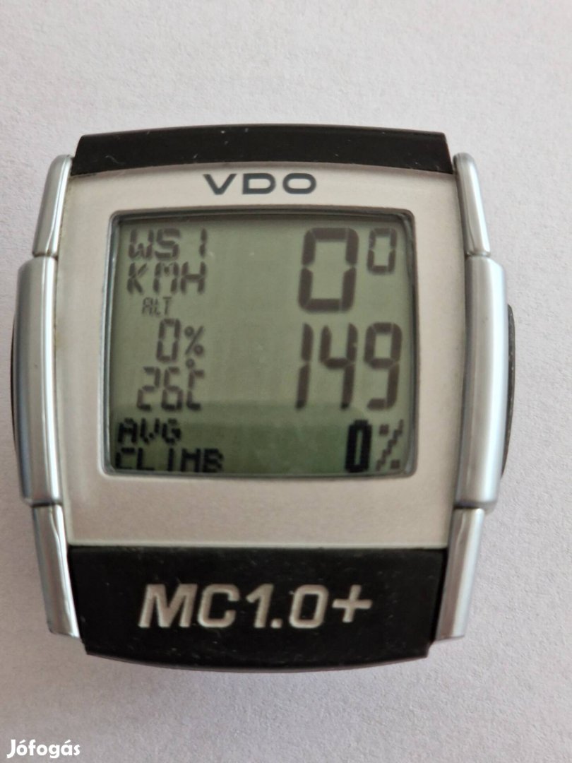 VDO MC 1.0+ vezeték nélküli biciklicomputer, magasságmér