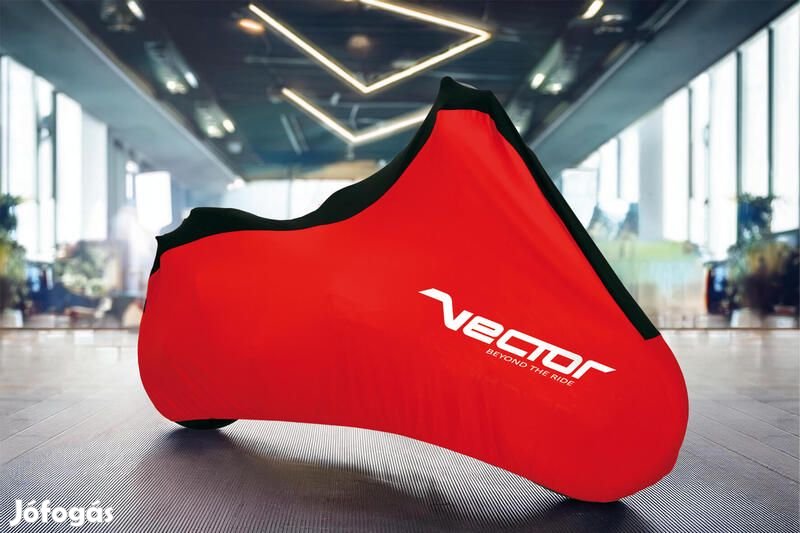 VECTOR Strech beltéri védőhuzat motorkerékpárhoz/robogóhoz - Piros - L