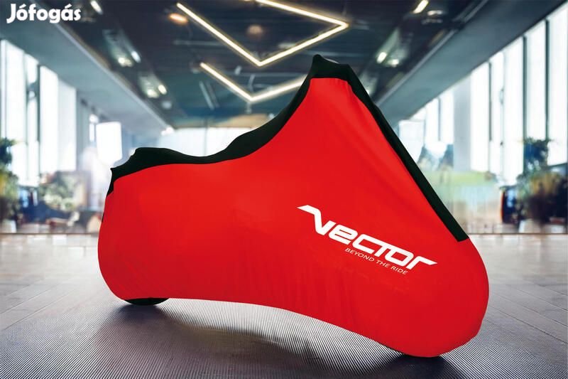 VECTOR Stretch beltéri védőhuzat motorkerékpárhoz/robogóhoz - Piros -