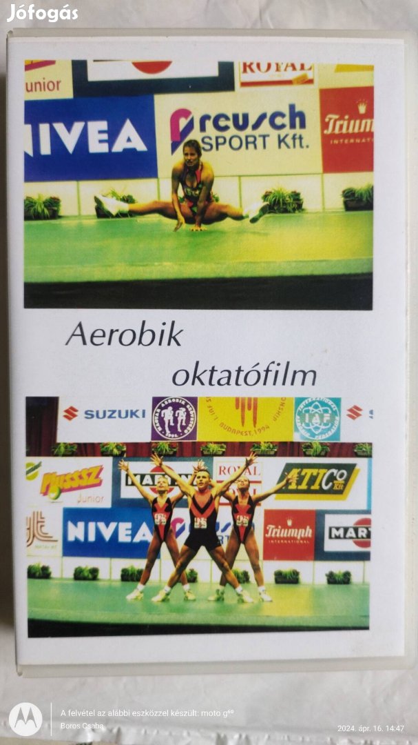 VHS Kazetta 24 e'ves nem használt.Aerobik oktató film 