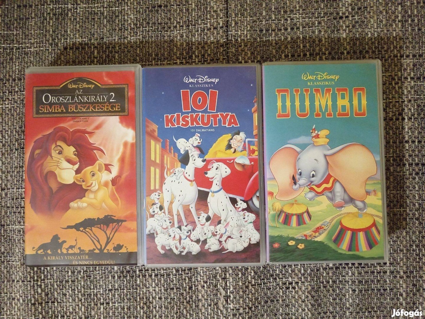 VHS film 101 Kiskutya Dumbó Az Oroszlánkirály