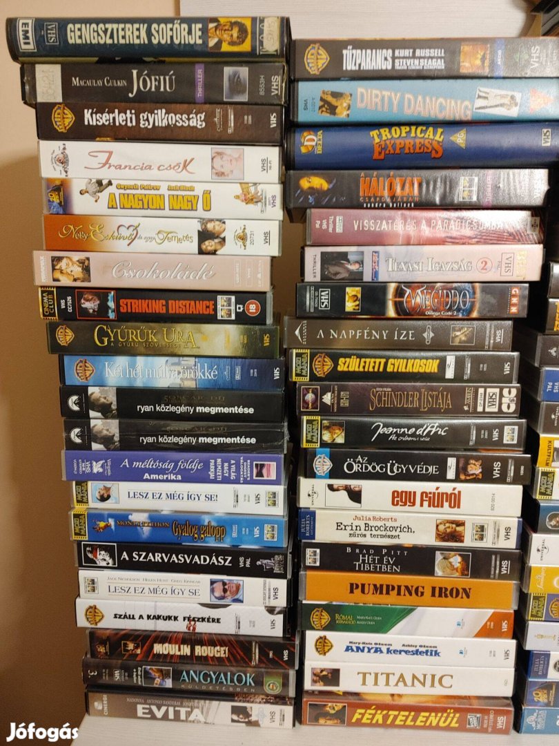 VHS filmek klasszikus és népszerű filmek 1400Ft -tól