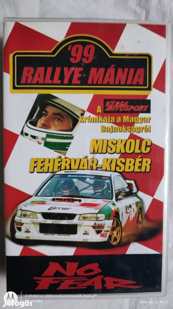 VHS kazetta 25e'ves nem használt, Rallye Mánia 99.