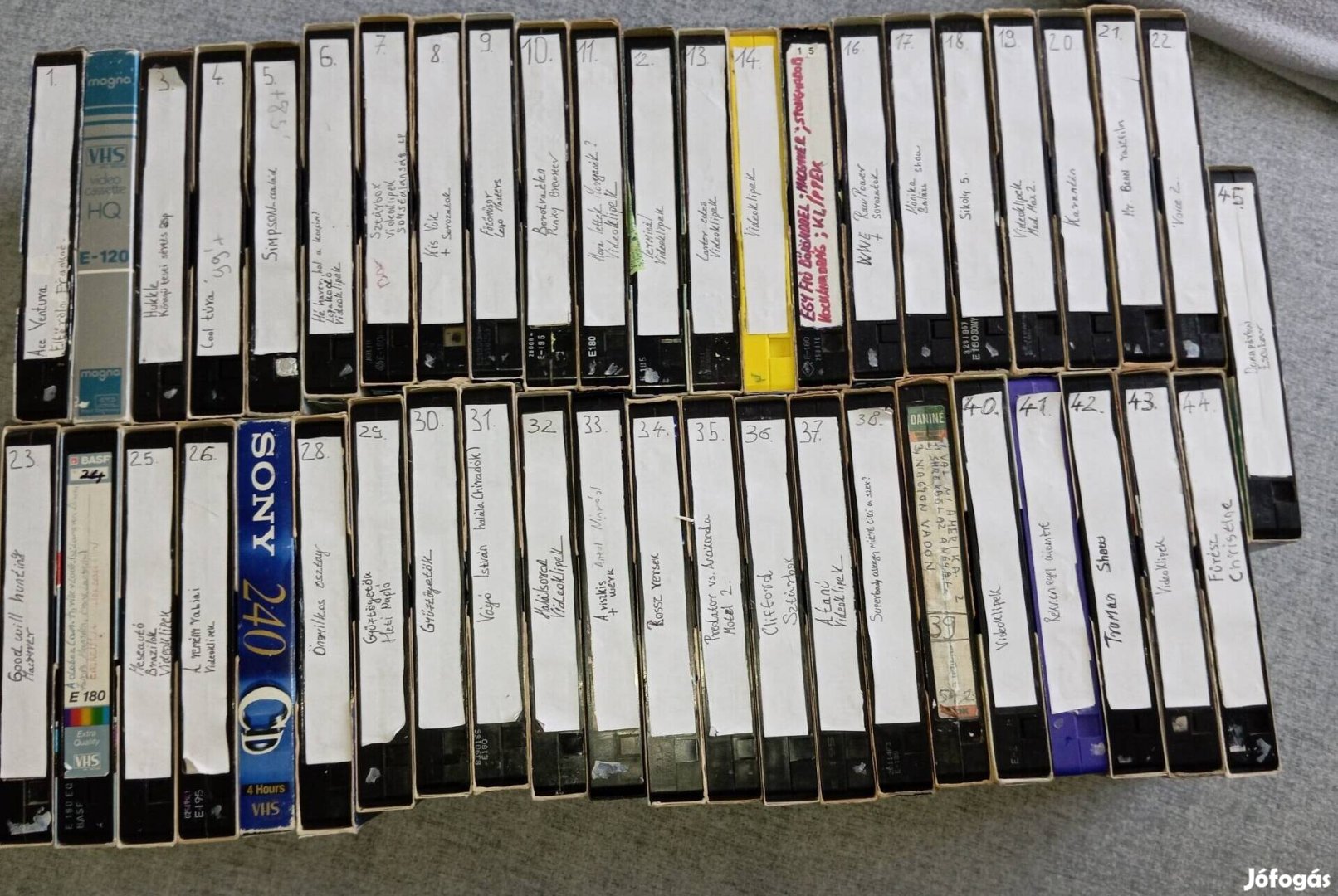 VHS kazetta csomag 1.